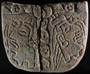 Ramey Peet Tablet from Cahokia Mound, obverse